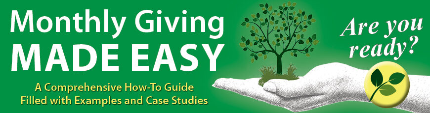 Book Monthly Giving Made Easy